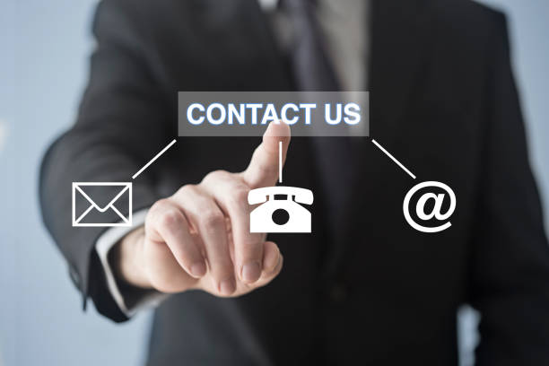 image showing icon mail and phone